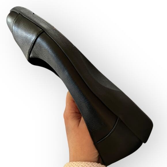 Comfortview Gab 07118 Women's Black Round Toe Slip-On Flat Ballet Flat Size 10W - Picture 5 of 13